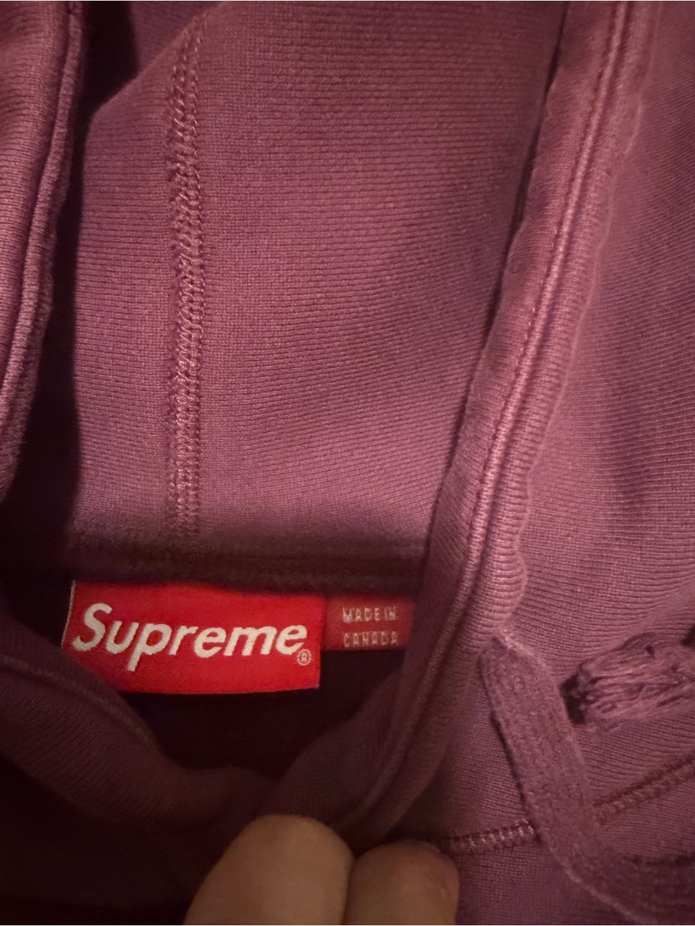 Supreme Plum Box Logo Pullover Hoodie men’s sizes medium read - Picture 6 of 11